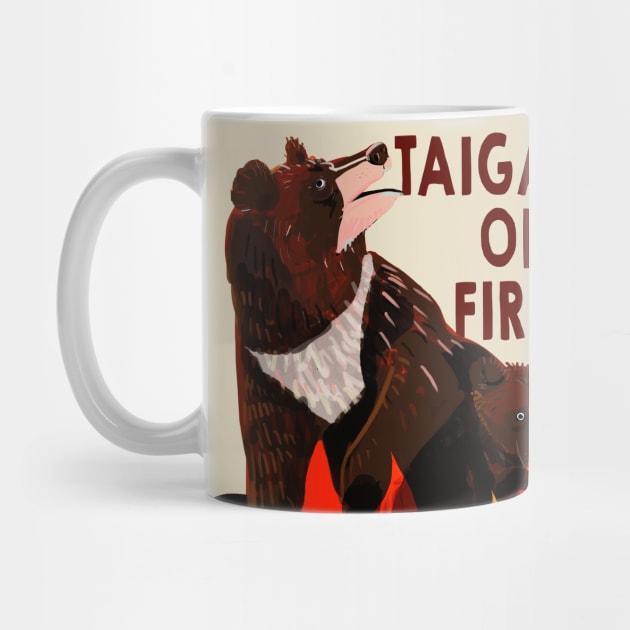 Taiga on fire #1 by belettelepink